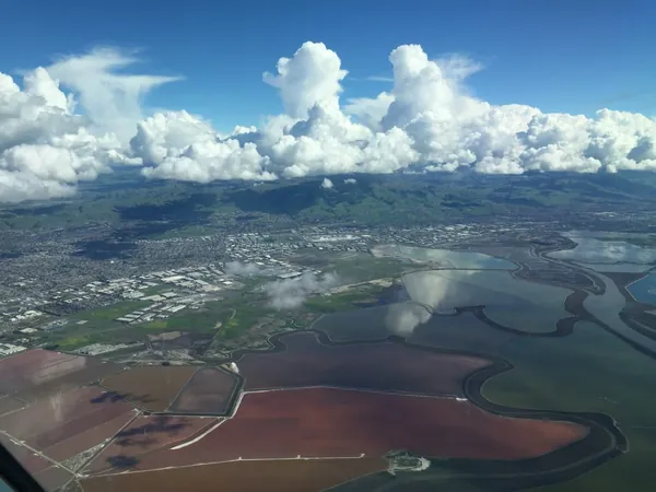 Cumulus and color playing off each other over San Francisco.